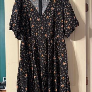 Madewell Navy Floral Dress